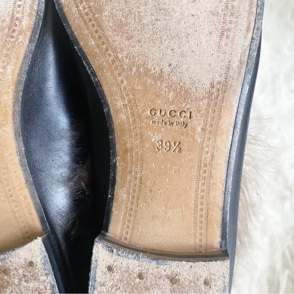 Gucci Jordaan Fur Lined Leather Horsebit Loafer
Black 39.5 - Picture 4 of 10